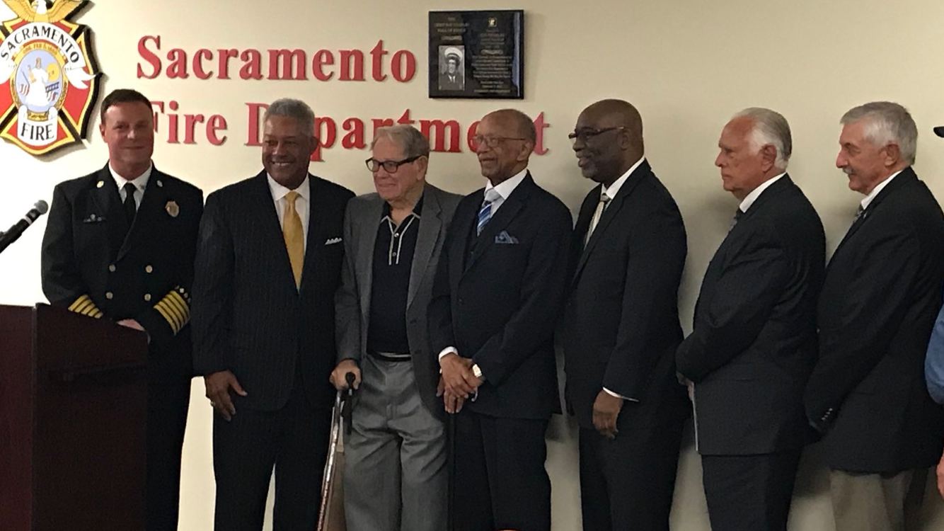 Chief White at a Sacramento Fire Department ceremony